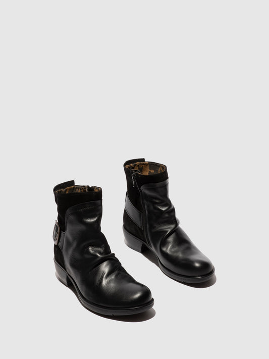 Botins com fivela FLY London MEL preto