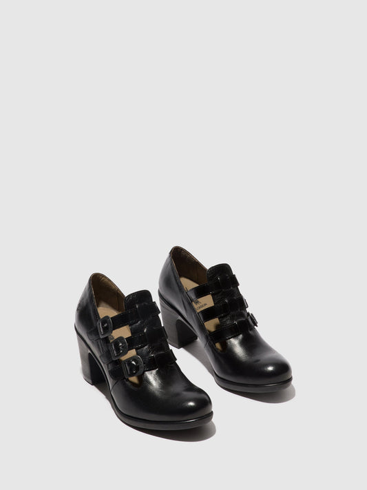Sapatos em pele FLY London KACY preto