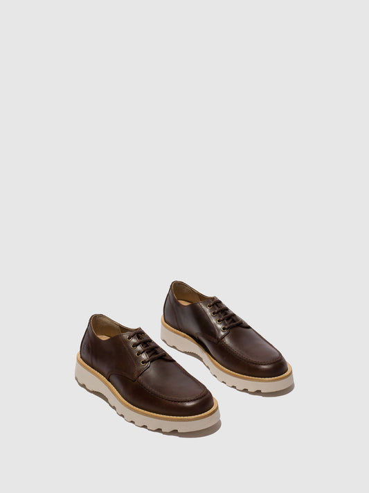 Sapatos em pele FLY London ROUL castanho