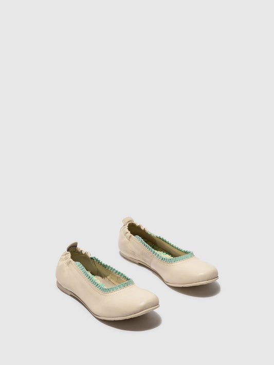Sabrinas em pele FLY London GOIL offwhite menta