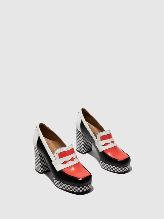 Sapatos em pele verniz FLY London EROK multicolor preto