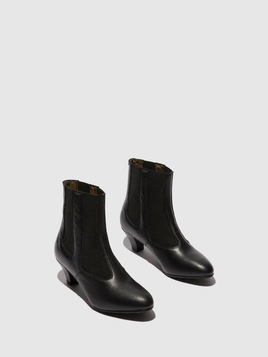 Botins em pele FLY London PIRF preto