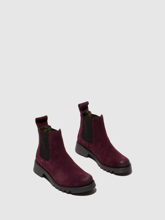 Botins em pele FLY London RILK vinho