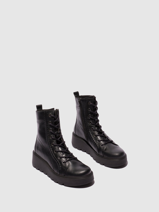Botins em pele FLY London TERY preto