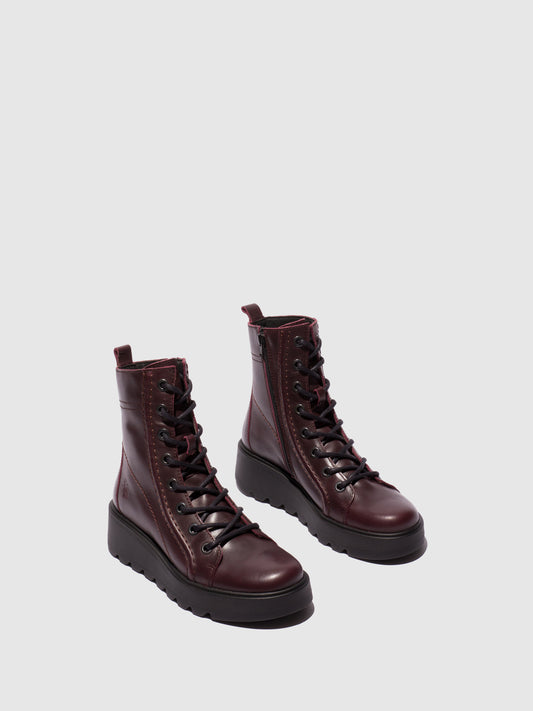 Botins em pele FLY London TERY vinho