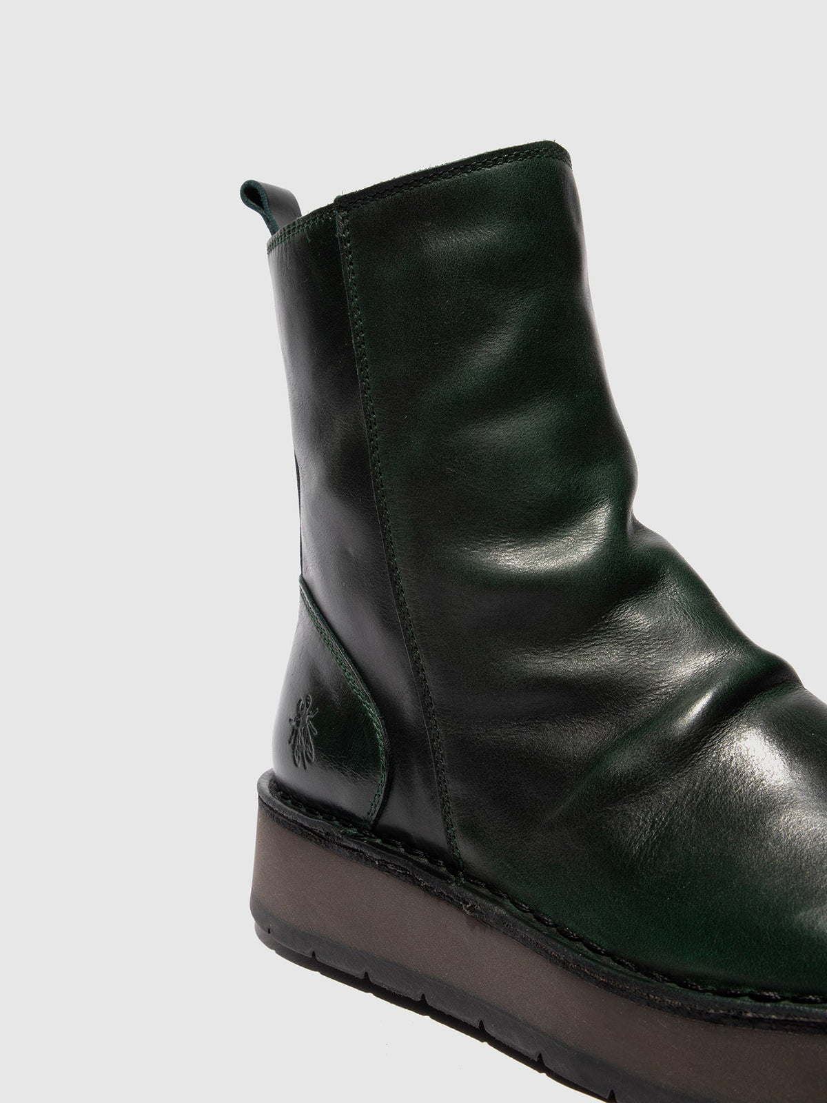 Botins com fecho em pele FLY London RENO rug petrol