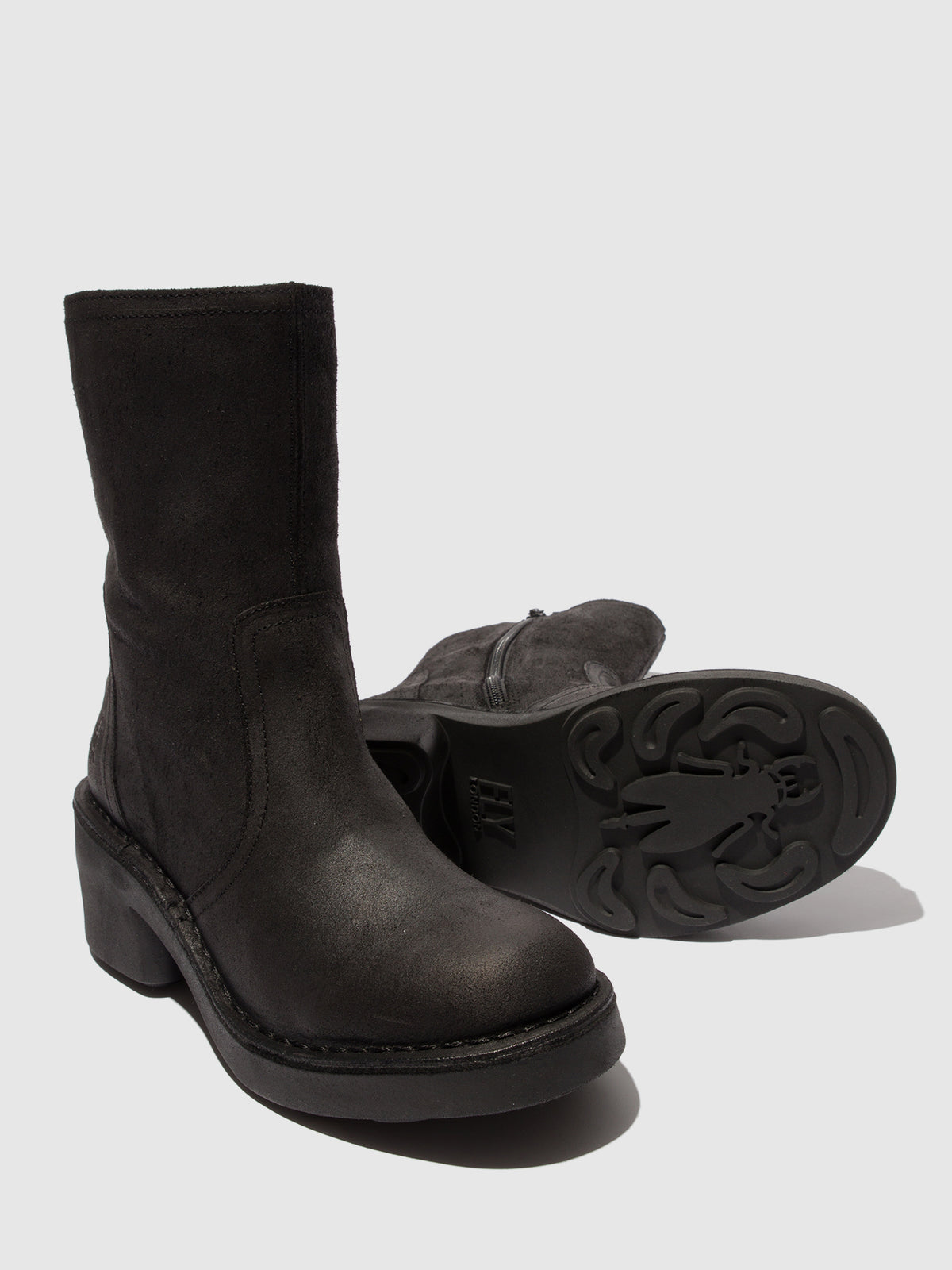 Botas em camurça FLY London NORE preto