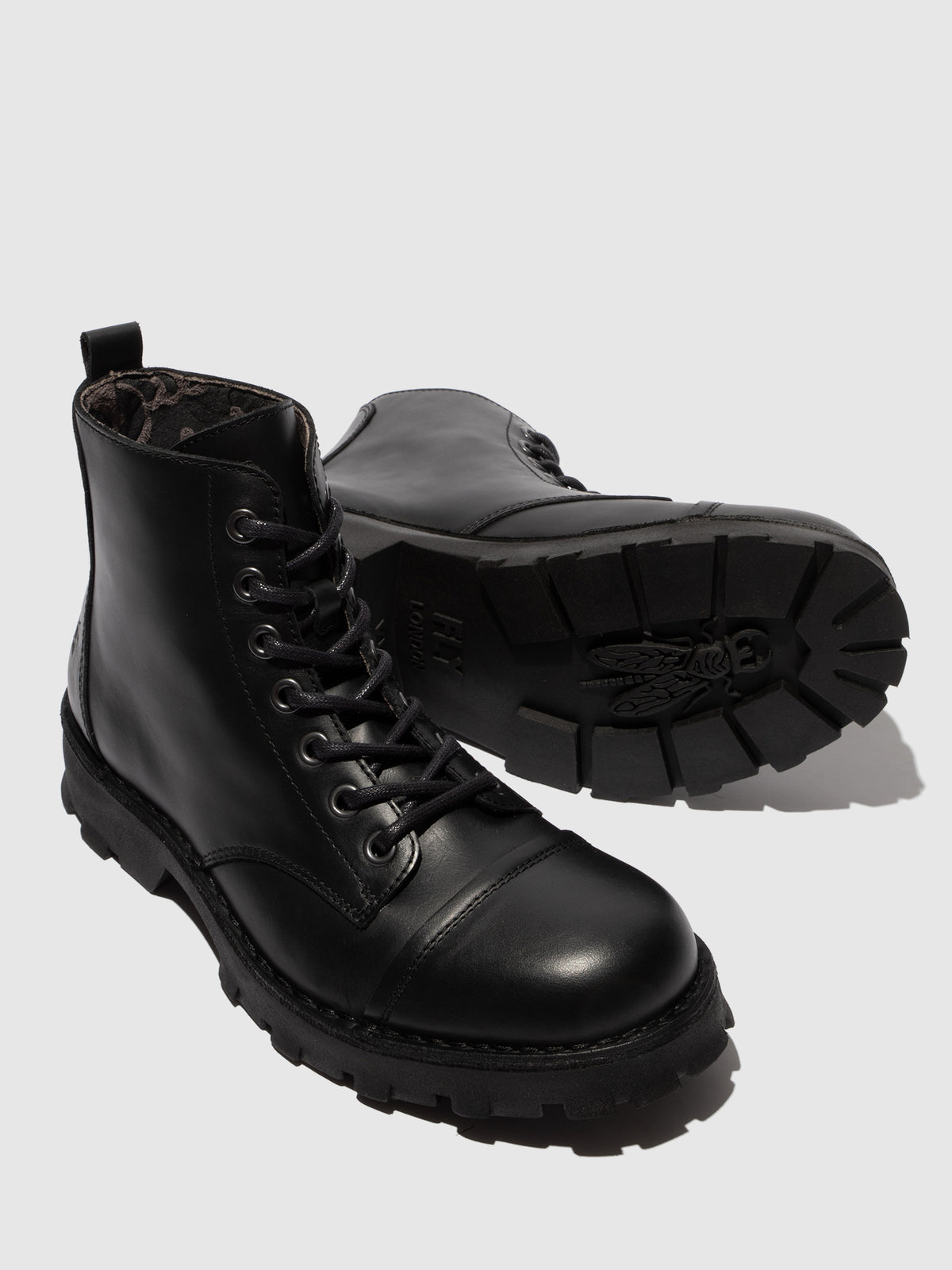 Botins em pele FLY London KLAM preto