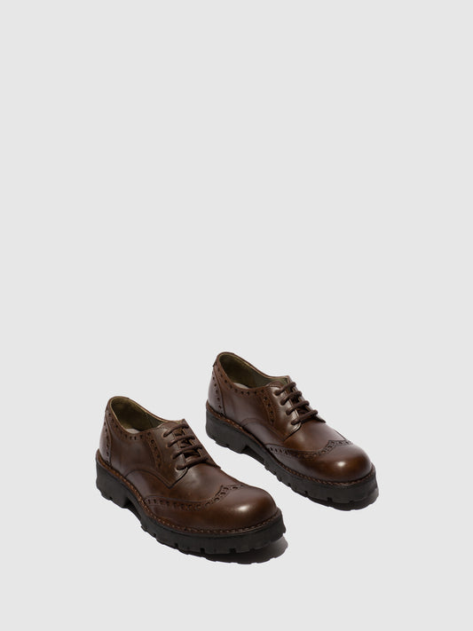 Sapatos em pele FLY London KAMY castanho-escuro