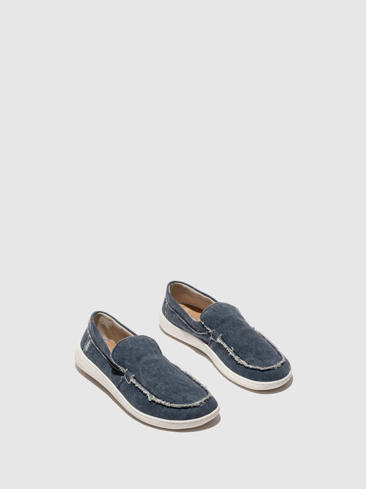 Mocassins em ganga FLY London COFY azul