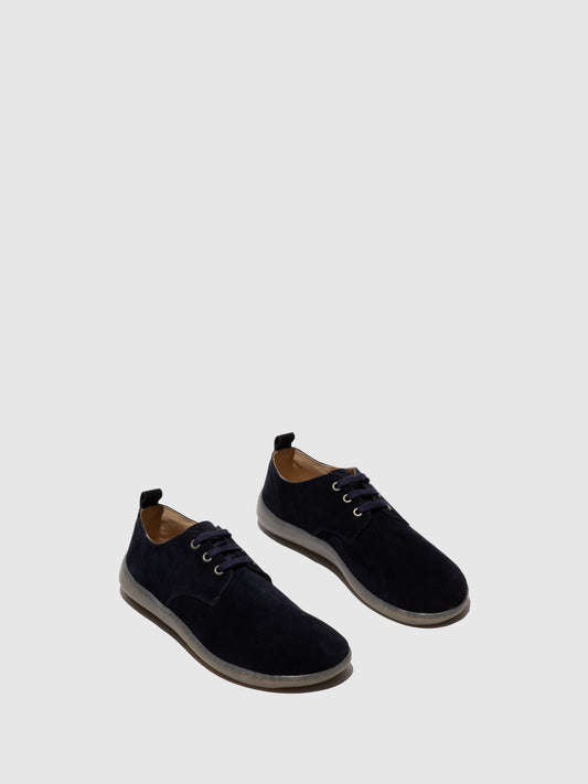 Sapatos em pele camurça FLY London CORY azul-marinho