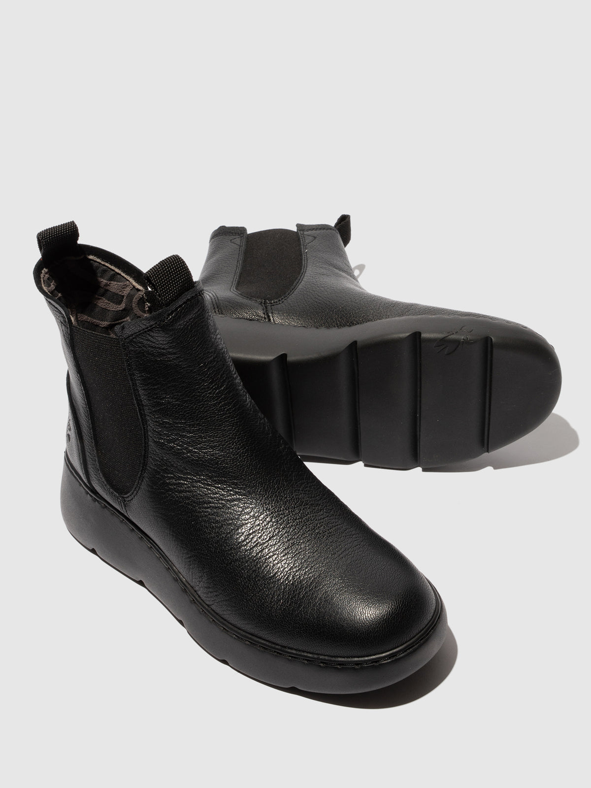 Botins em pele FLY London JERV preto