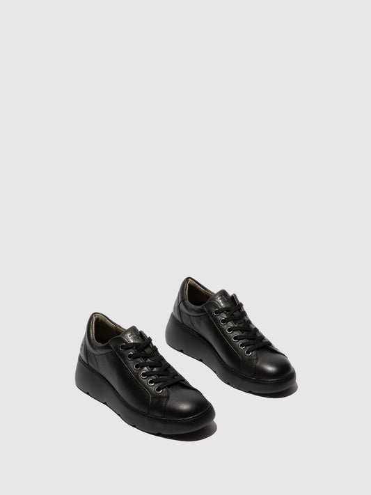 Sapatos em pele FLY London JAMY preto