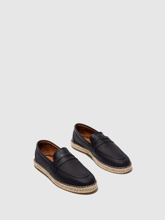 Sapatos em pele FLY London SERV azul-marinho