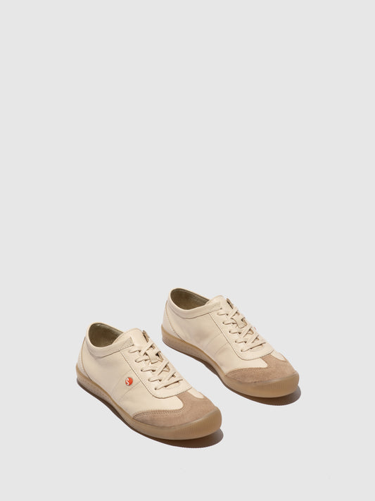 Sapatilhas em pele suave Softinos IRIE creme areia