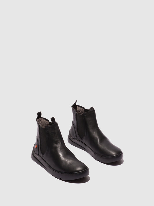 Botins em pele suave Softinos LACE preto