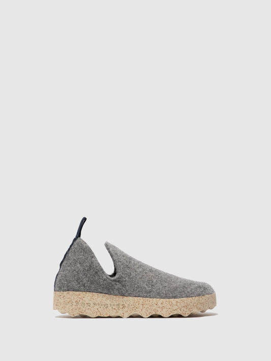 Sapatos slip-on em feltro As Portuguesas CITY L cinza-cimento
