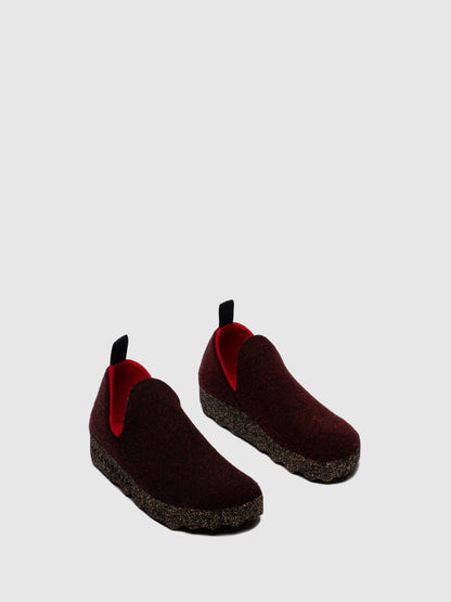 Sapatos slip-on em feltro As Portuguesas CITY L merlot