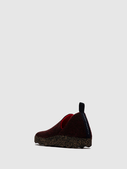 Sapatos slip-on em feltro As Portuguesas CITY L merlot
