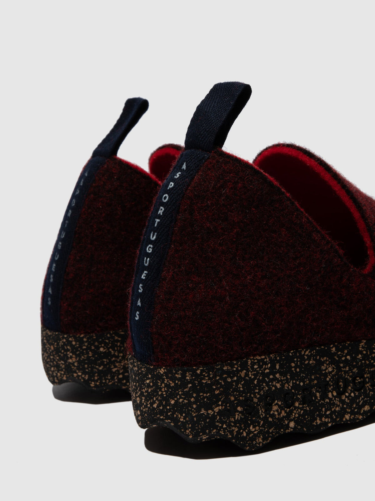 Sapatos slip-on em feltro As Portuguesas CITY L merlot