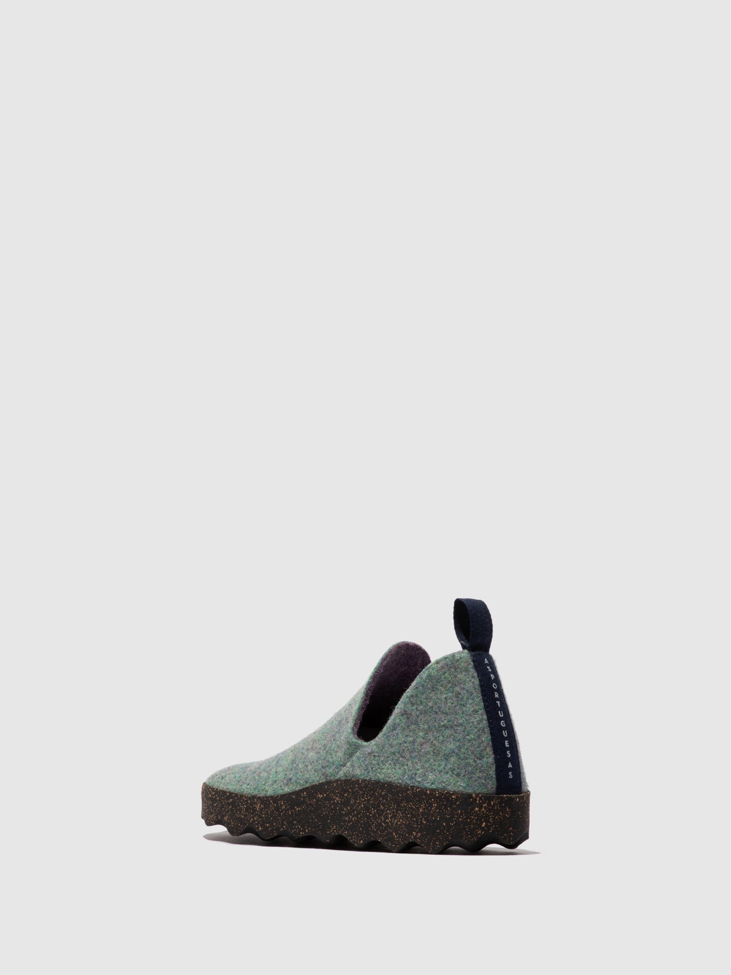 Sapatos abotinados em burel As Portuguesas City verde