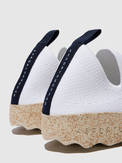 Sapatos abotinados em algodão As Portuguesas CARE branco
