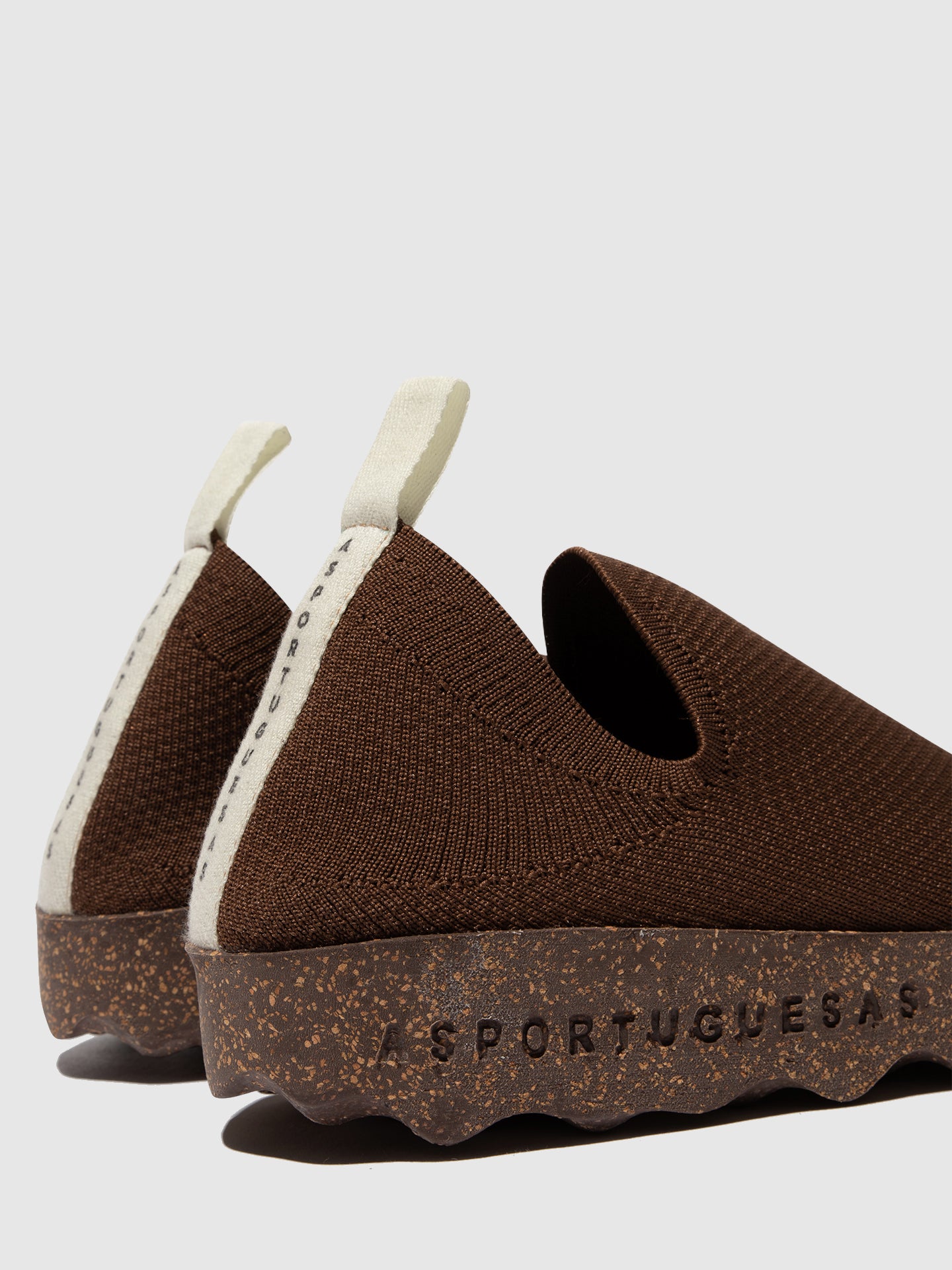 Sapatos abotinados em algodão As Portuguesas CARE castanho