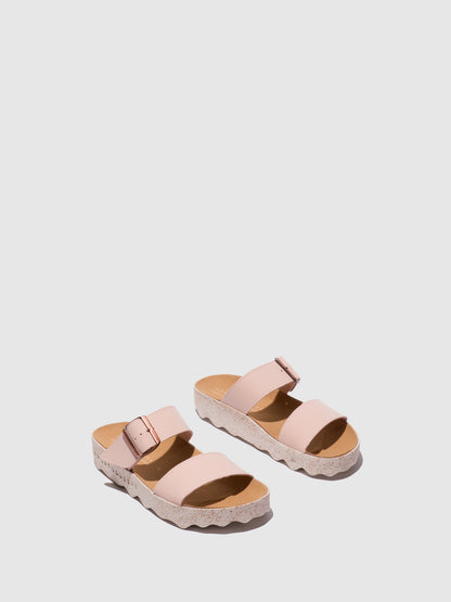 Chinelos em pele vegan As Portuguesas COLY rosa
