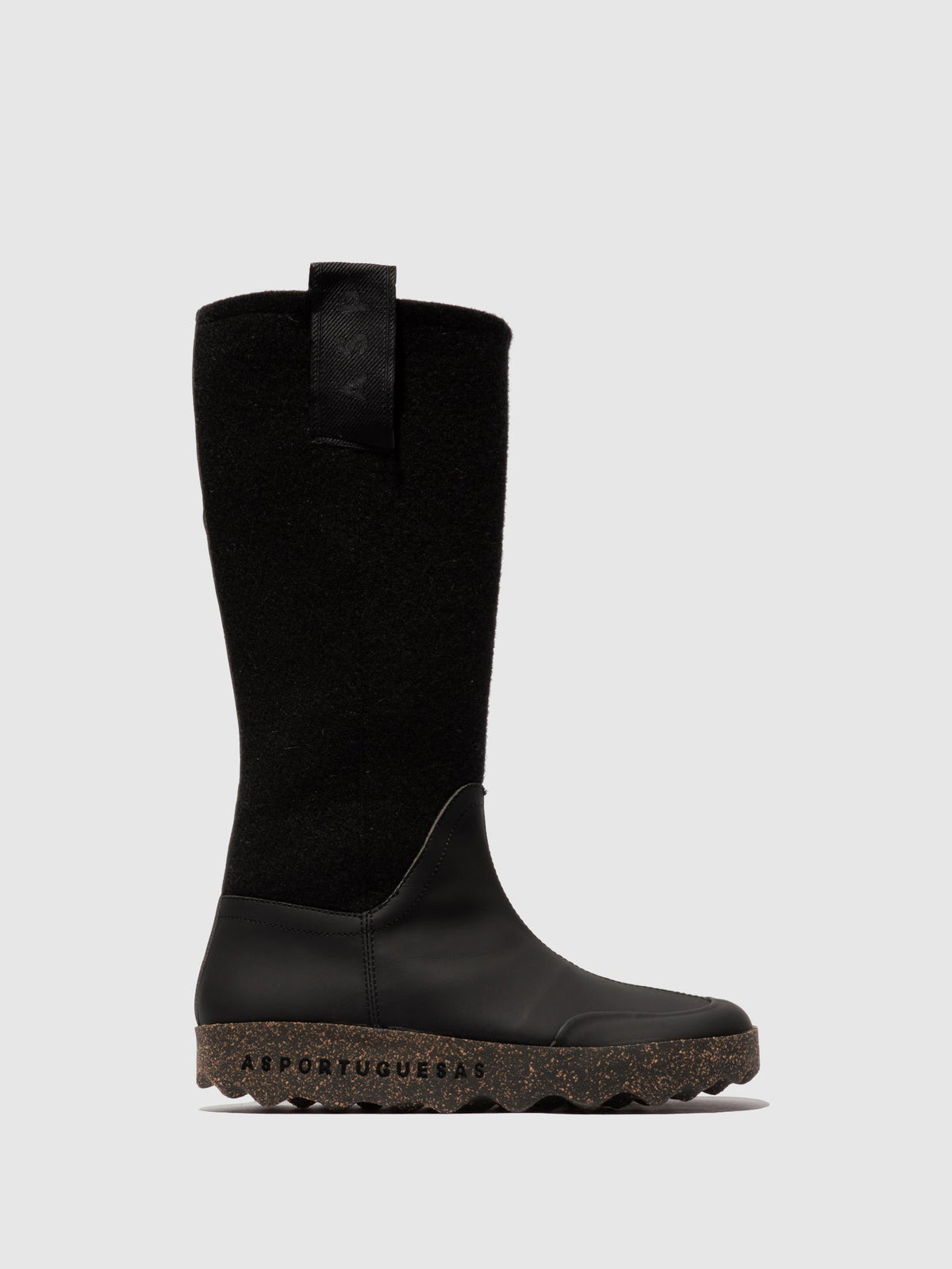 Botas com fecho em ráfia ecológica As Portuguesas CRISS preto