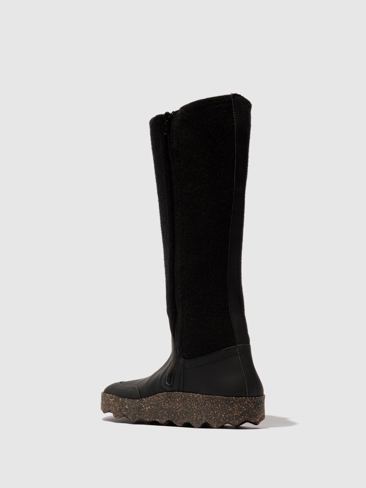 Botas com fecho em ráfia ecológica As Portuguesas CRISS preto