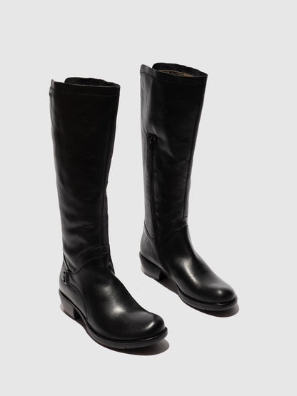 Botas com fecho em pele FLY London MISTRY preto