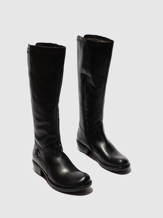 Botas com fecho em pele FLY London MISTRY preto