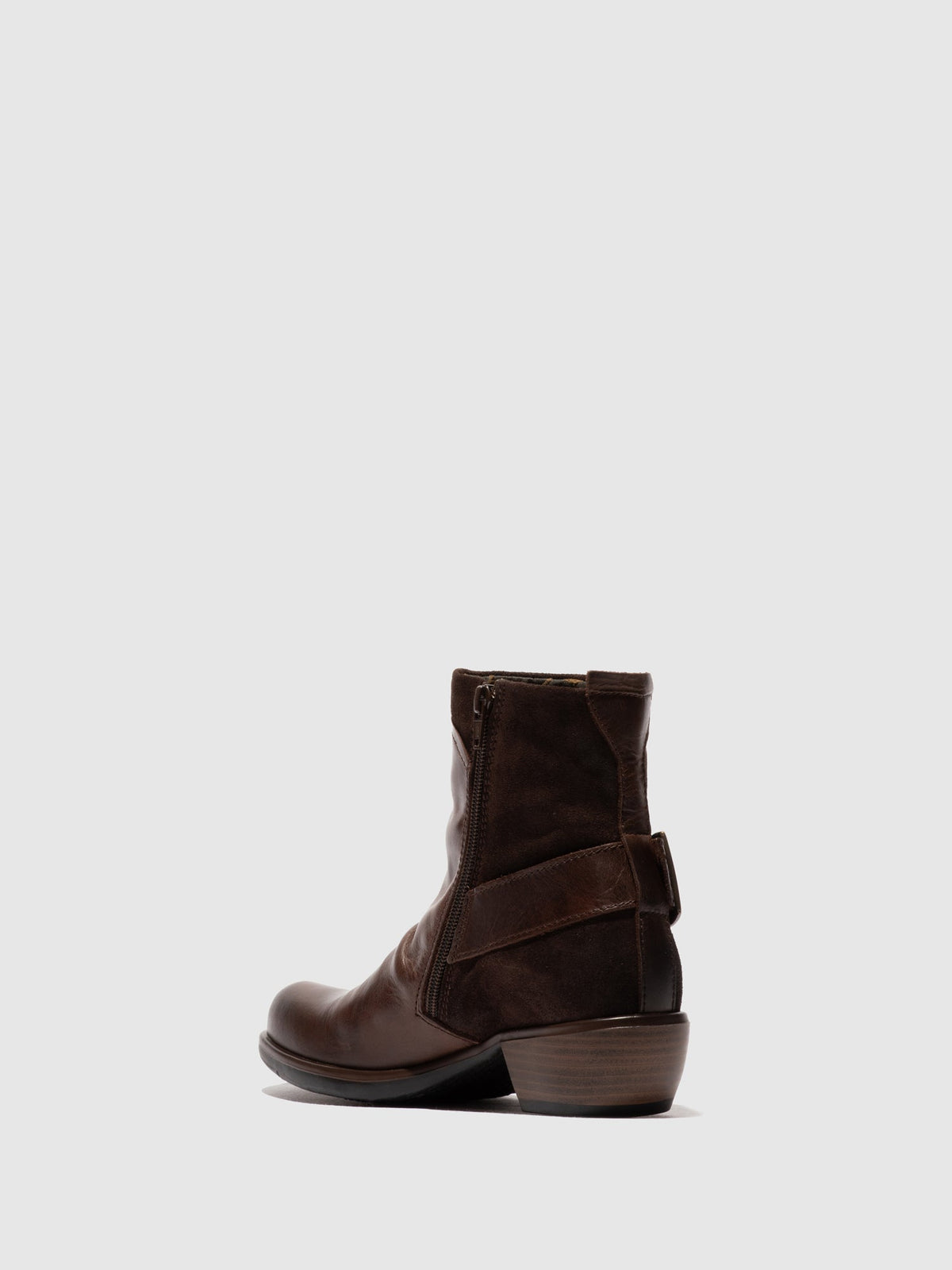 Botins com fivela FLY London MEL castanho-escuro