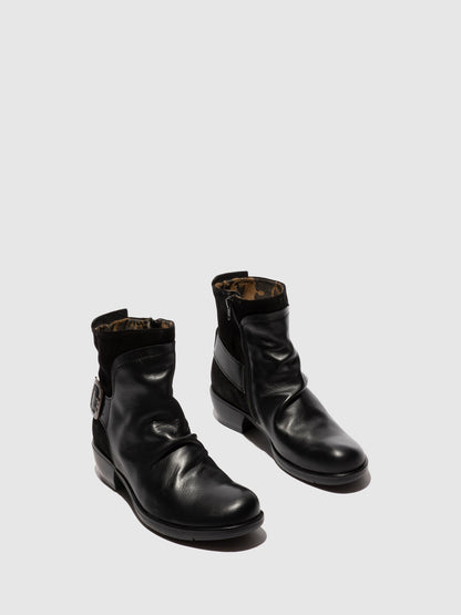 Botins com fivela FLY London MEL preto