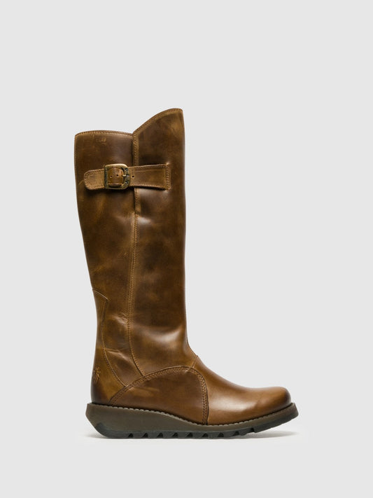 Botas com fecho FLY London MOL 2 camel