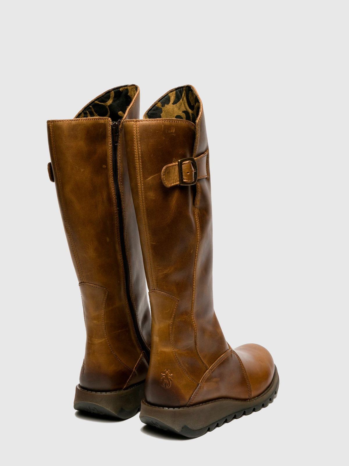 Botas com fecho FLY London MOL 2 camel