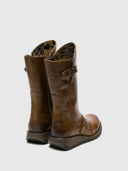 Botas com fivela FLY London MES 2 camel