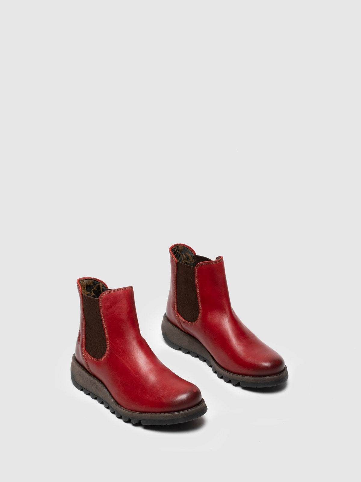 Botins Chelsea FLY London SALV vermelho