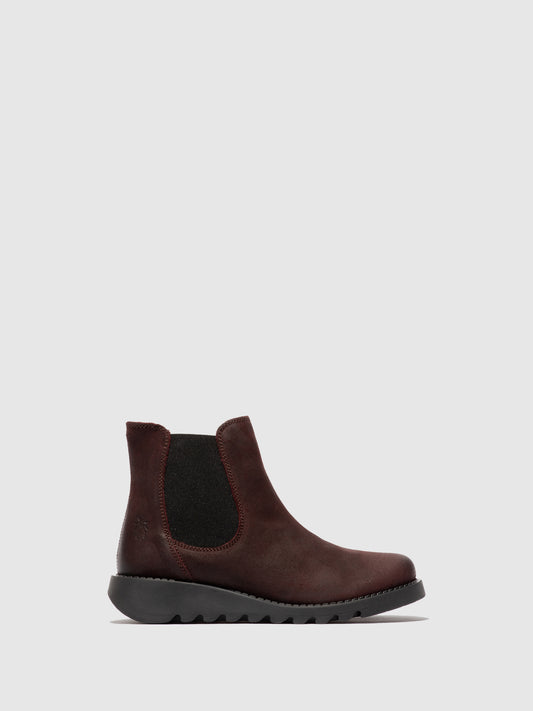 Botins em camurça FLY London SALV bordô