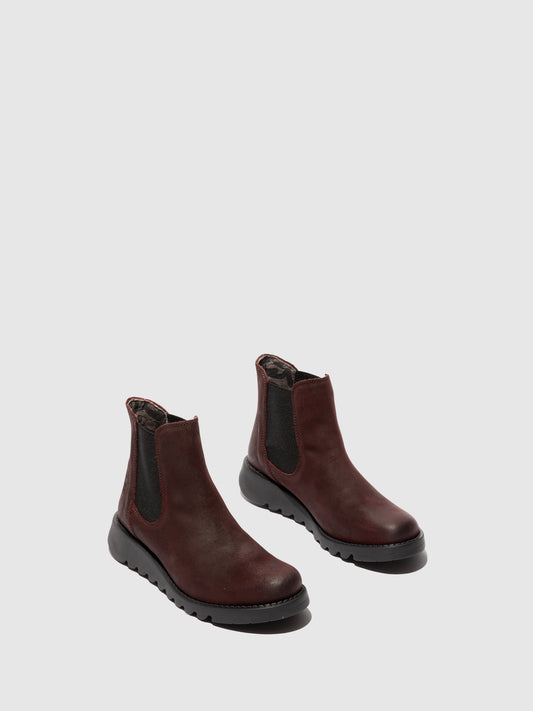 Botins em camurça FLY London SALV bordô