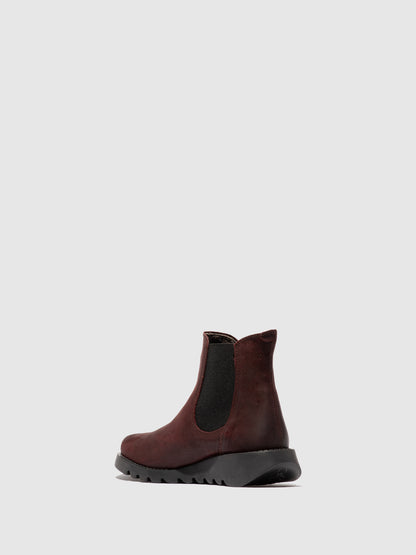 Botins em camurça FLY London SALV bordô