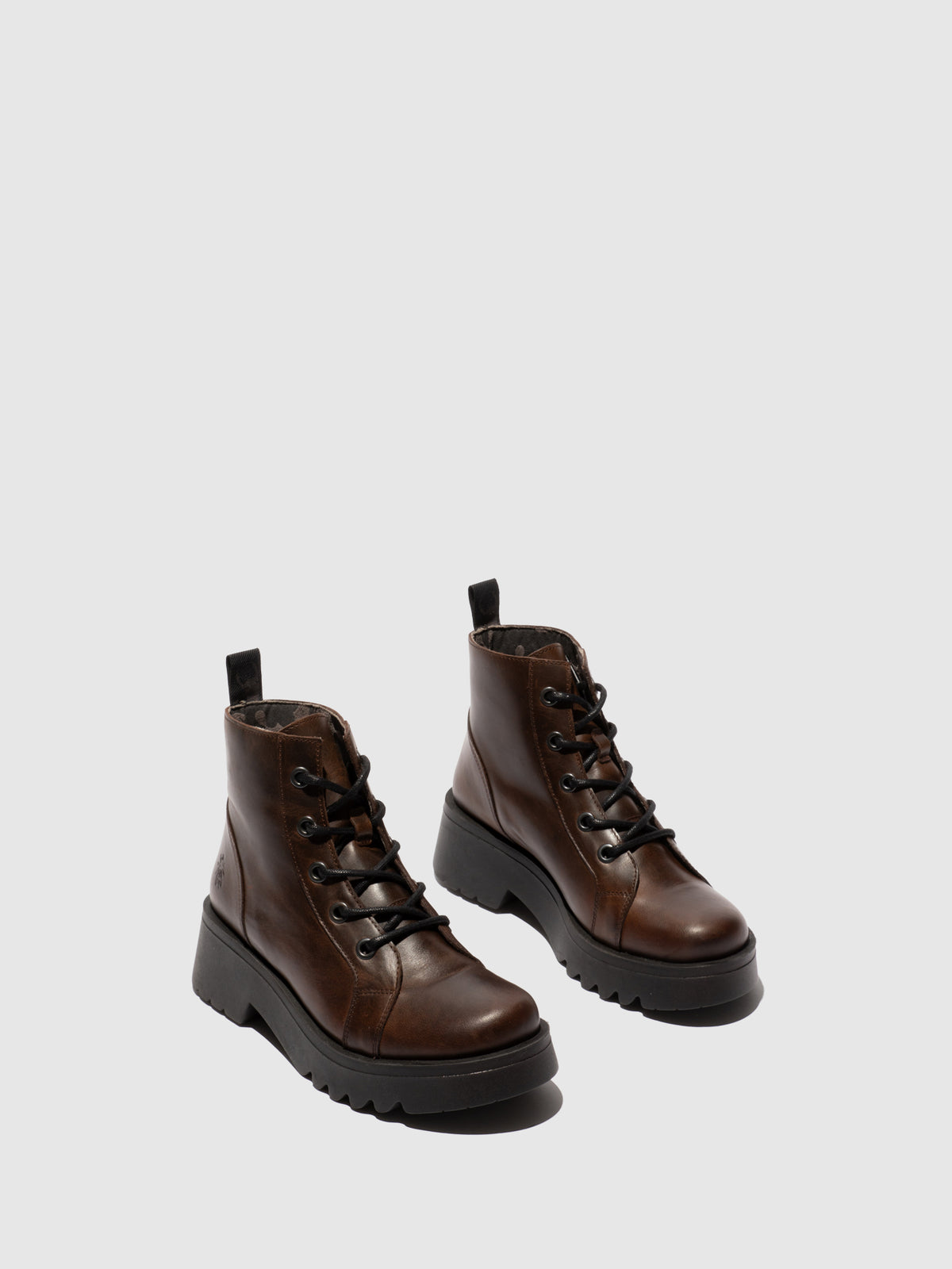 Botins em pele FLY London METZ castanho-escuro
