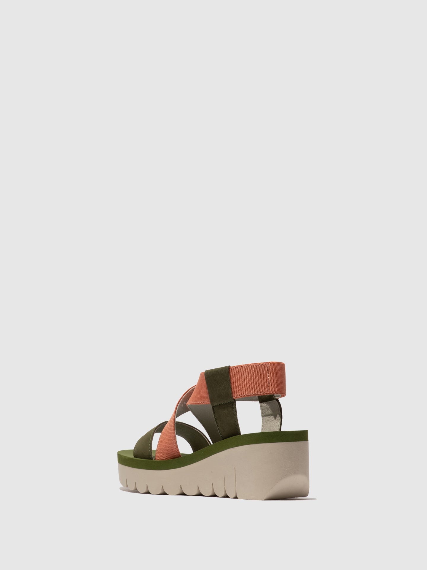 Sandálias em pele FLY London YABI multicolor verde