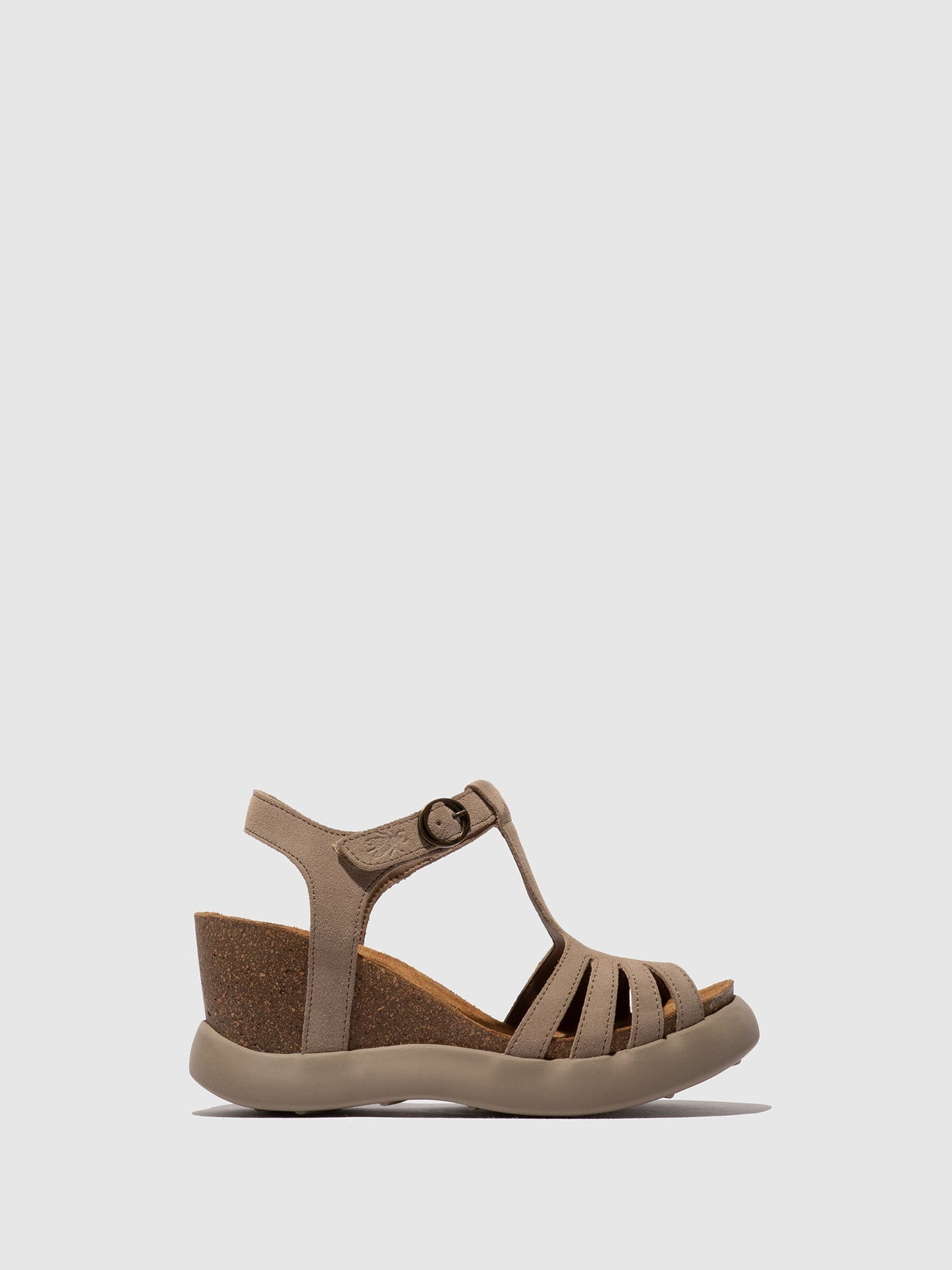 Sandálias em pele FLY London GAIT taupe
