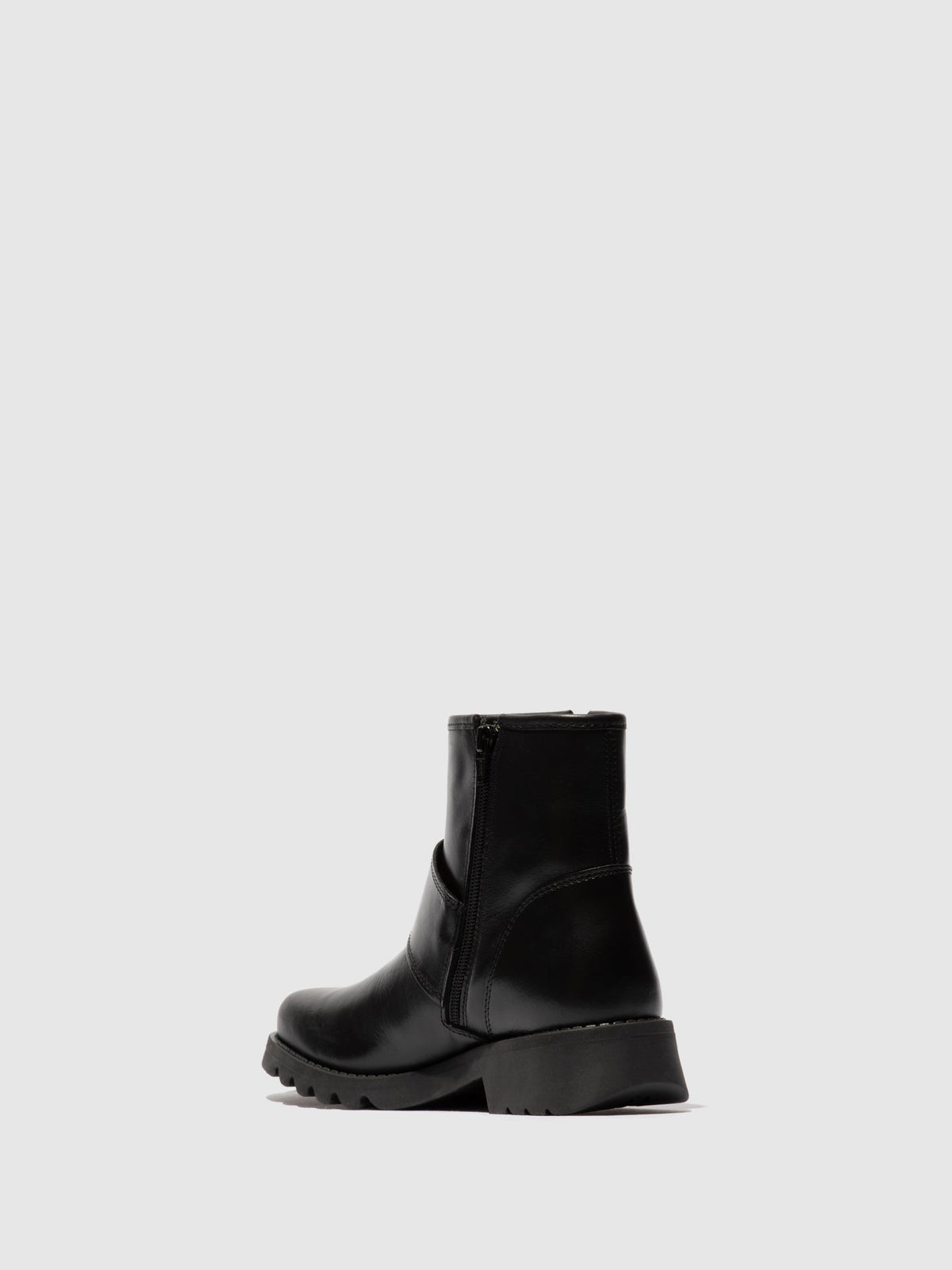 Botins com fivela em pele FLY London RILY rug preto