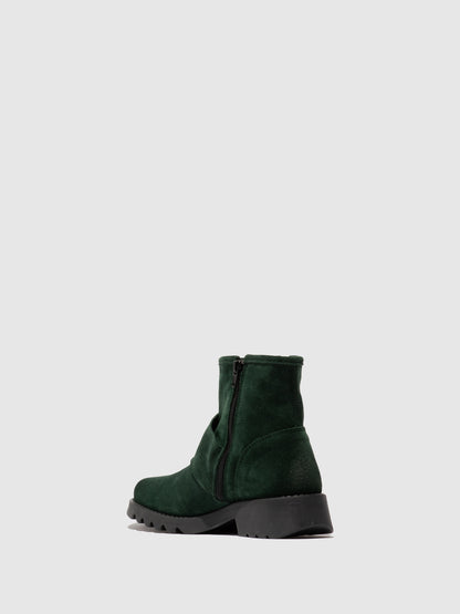 Botins em camurça FLY London RILY verde-floresta