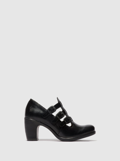 Sapatos em pele FLY London KACY preto