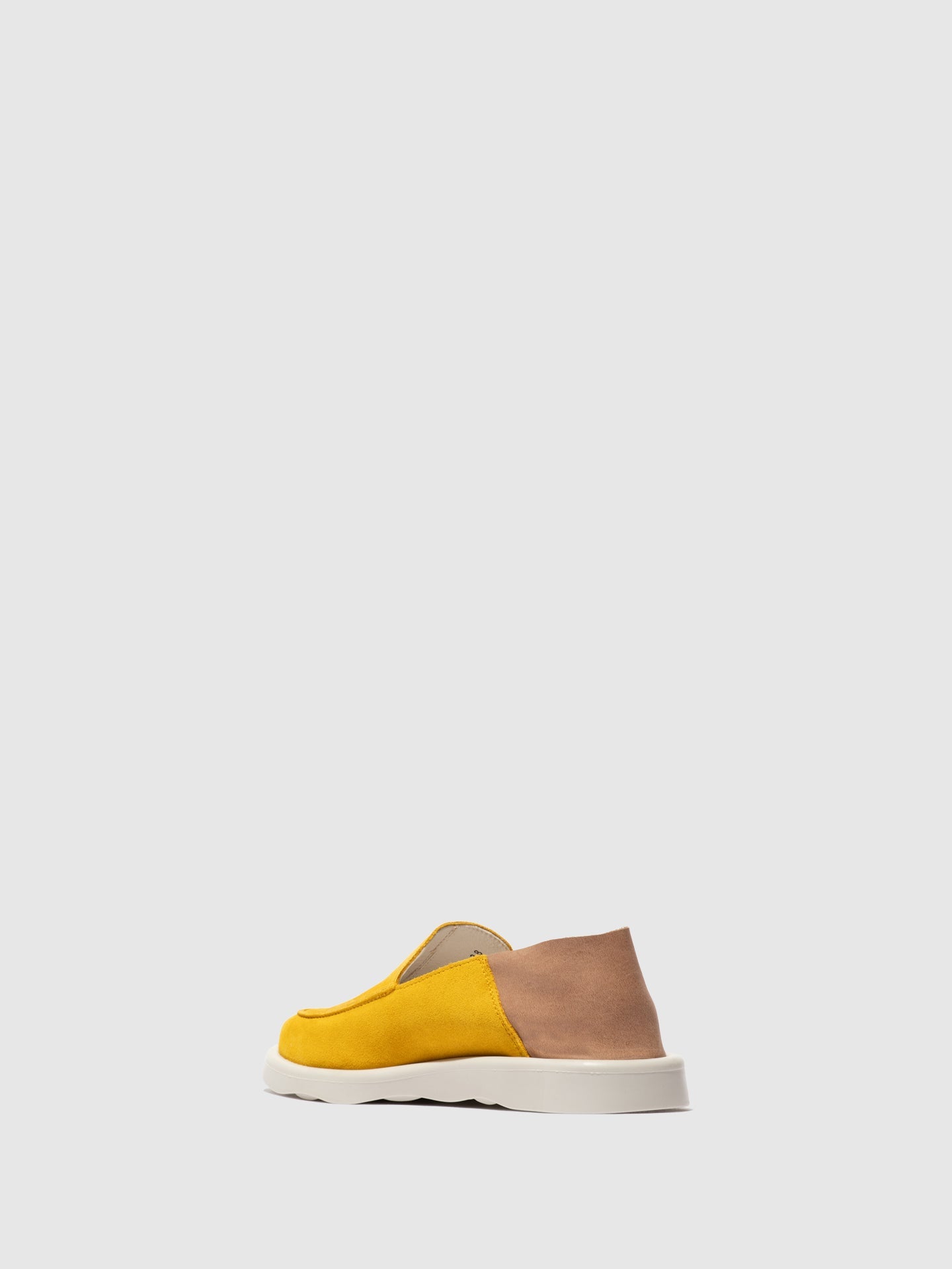 Sapatos em pele FLY London TEVI amarelo taupe
