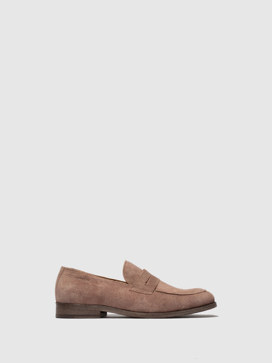 Mocassins clássicos em pele e ganga FLY London CHUV nude