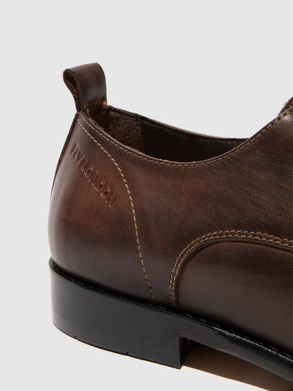 Sapatos em pele FLY London WAZU castanho